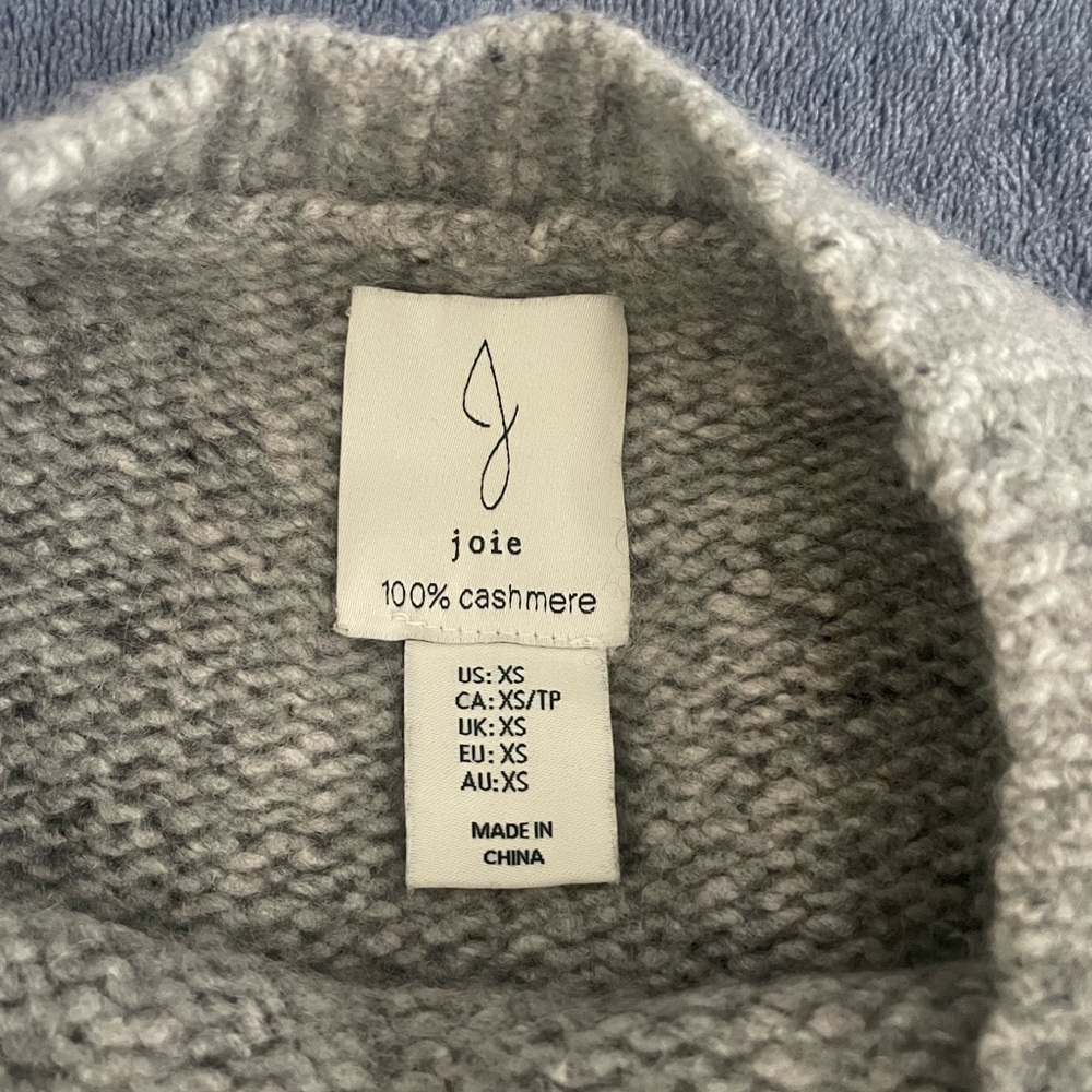 Joie grey cashmere knit sweater - Picture 4 of 6